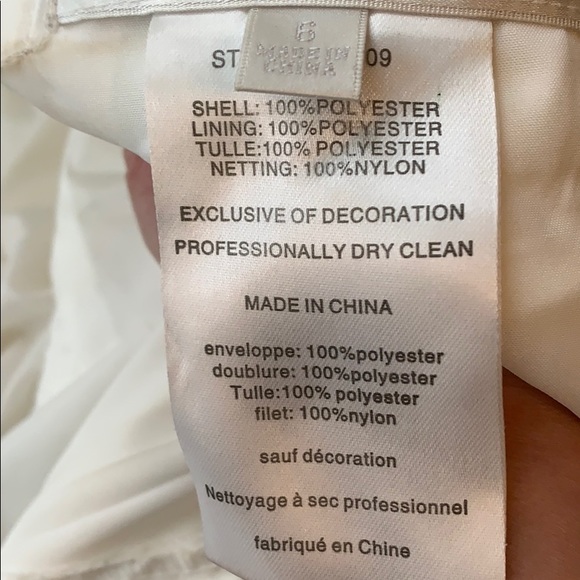 Wedding Bridal Dress Ivory color w/ Garment Bag - Picture 13 of 16